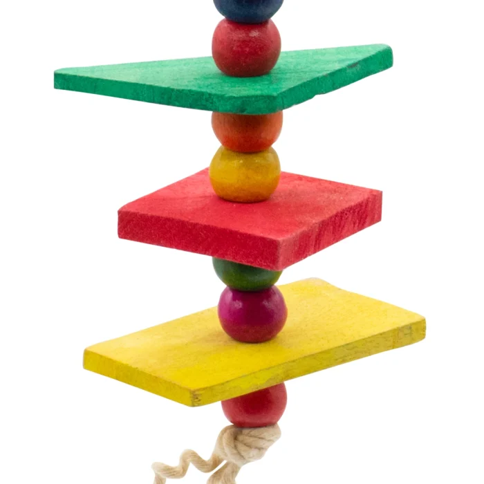 2 GREENBIRDS Toys Colorful Hanging Cage Chew Toy for Parrots - Handmade Chew Toy - for Relaxing of Bird Parrots, Cockatiel, Lovebird, Budgerigar, Finches Small & Medium Birds Parrot